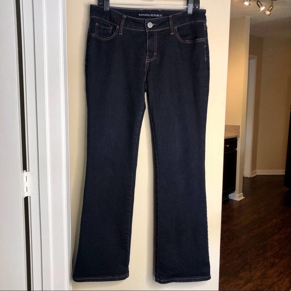BANANA REPUBLIC 🍌 WOMENS FLARE DARK BLUE JEANS